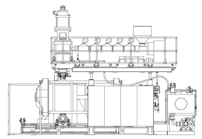 hollow molding machine